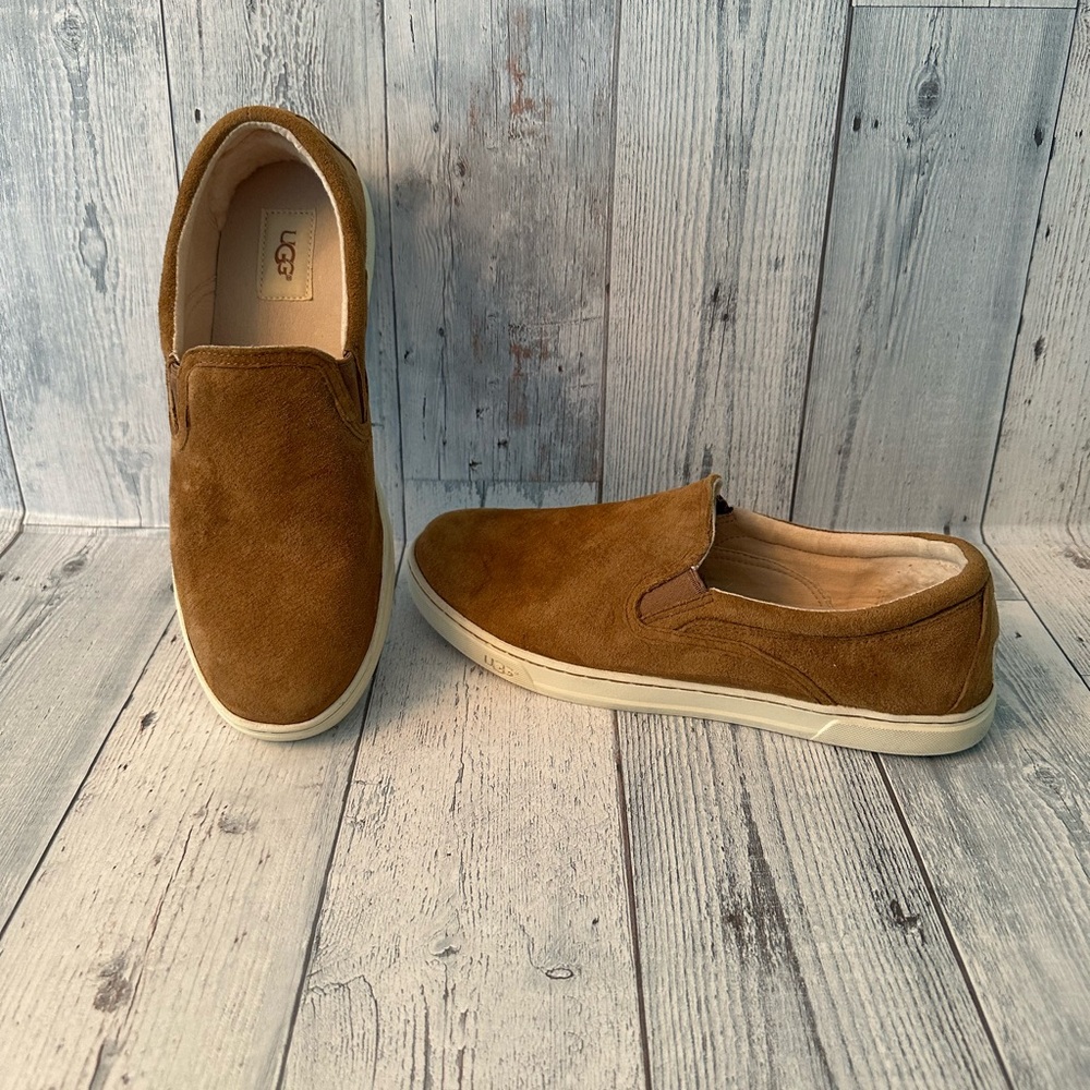 UGG Suede slip on shoes- size 11.